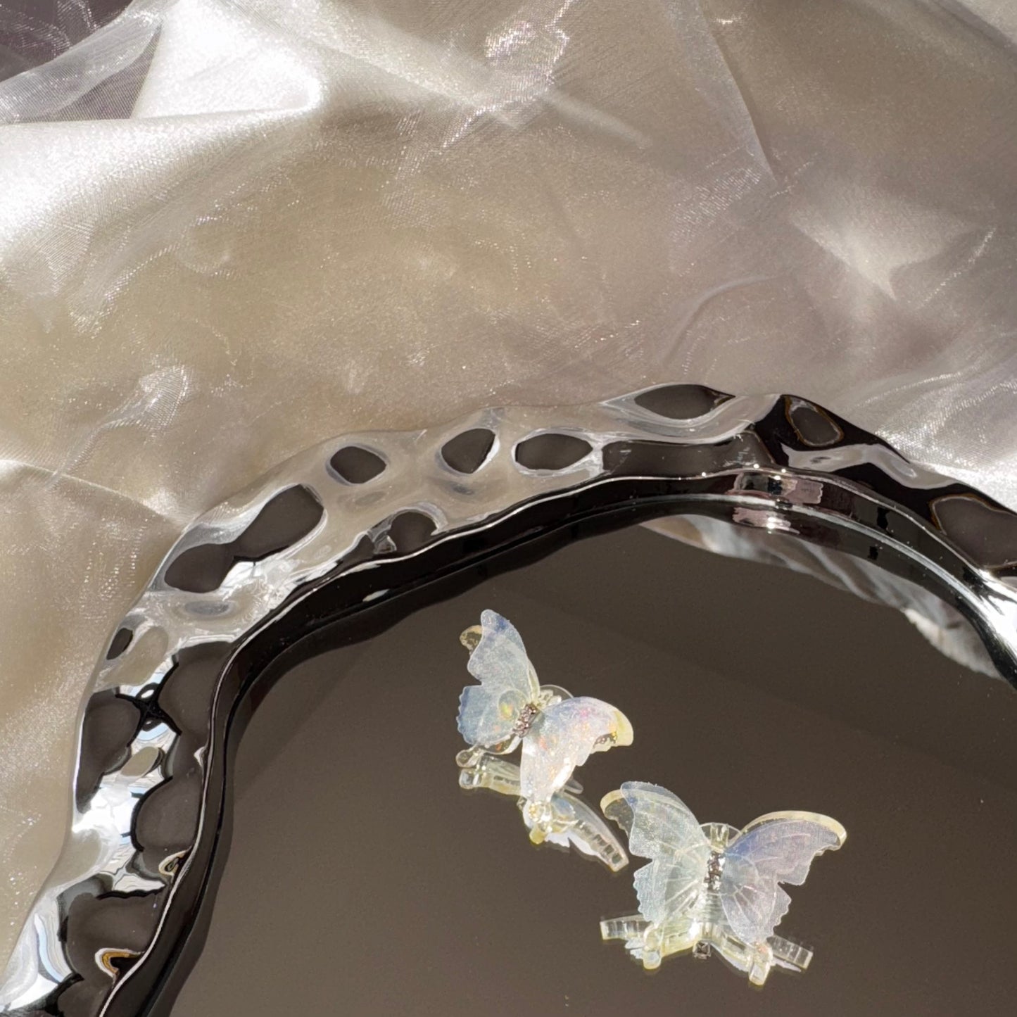 Butterfly Veil 925 Silver earing