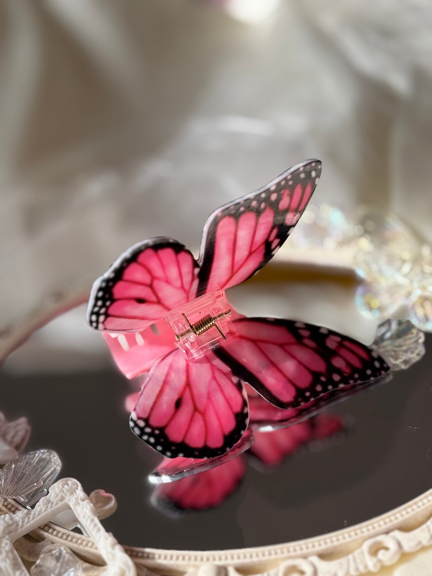 Butterfly Shark Hair Claw – Soft Yet Bold