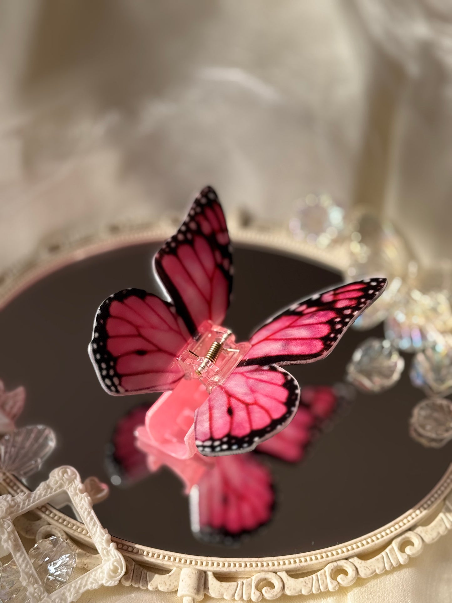 Butterfly Shark Hair Claw – Soft Yet Bold