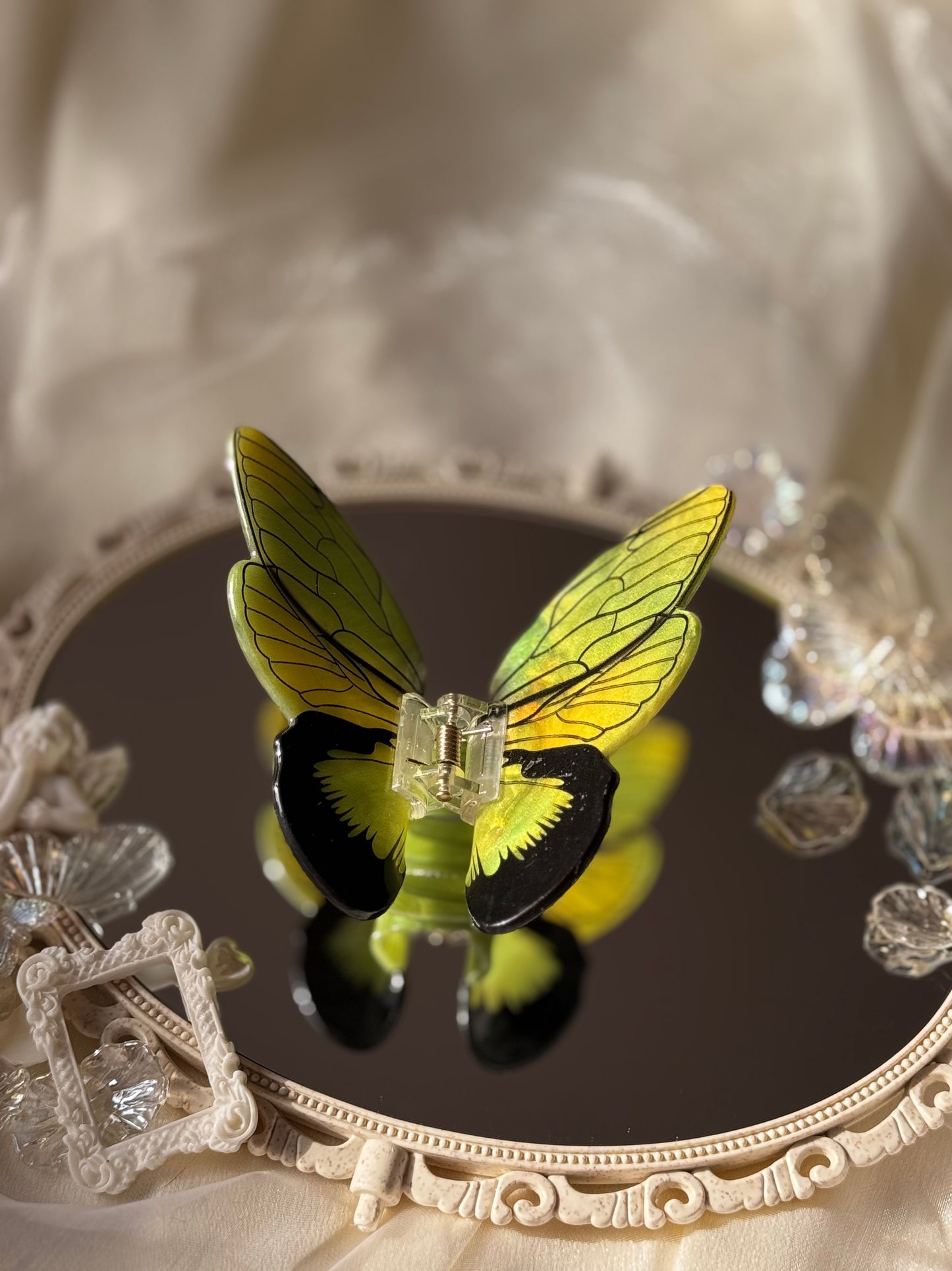 Butterfly Shark Hair Claw – Soft Yet Bold