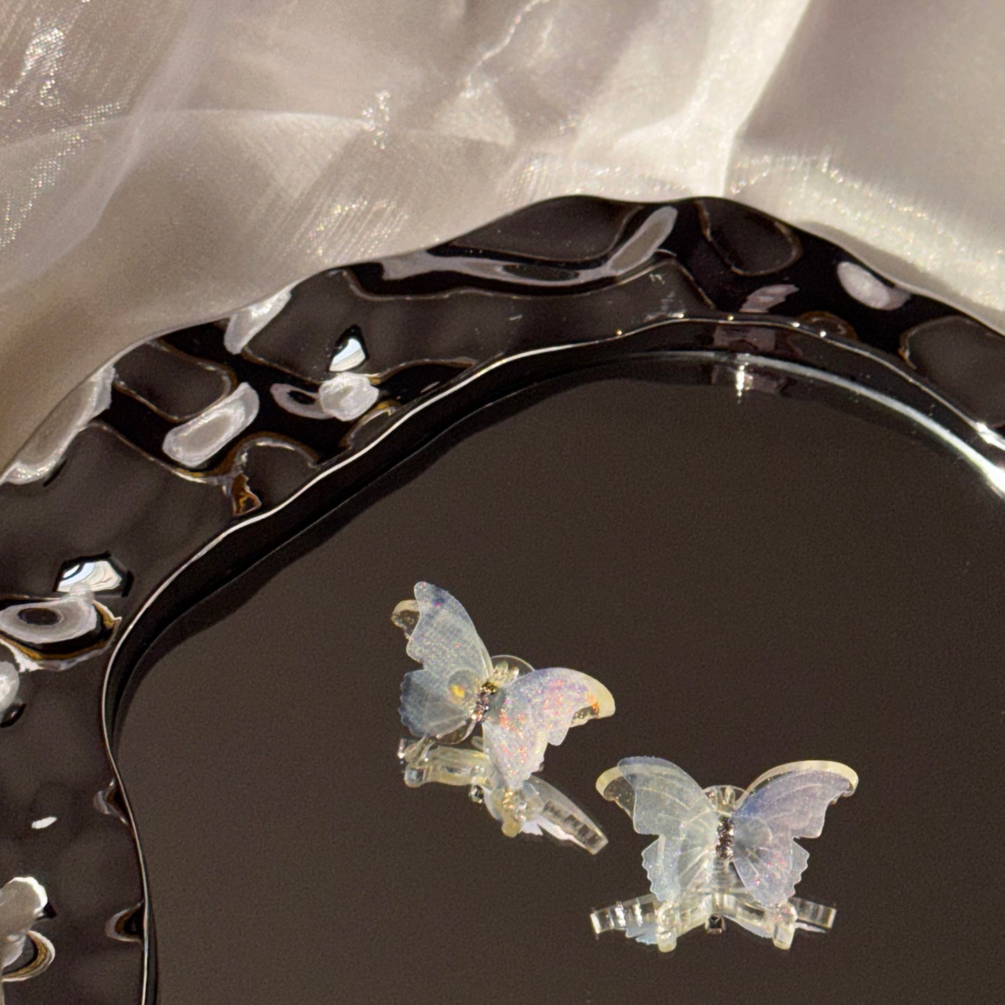 Butterfly Veil 925 Silver earing